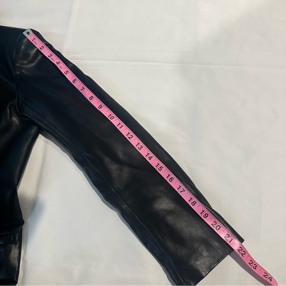 Abercrombie & Fitch Vegan Leather Blazer Sz XSP - Picture 10 of 10